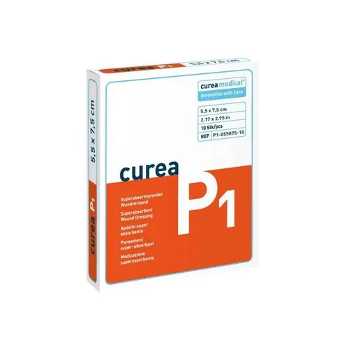 CUREA P1 superabsorbierende Wundauflage 5,5x7,5 cm