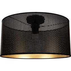 Stilvolle Deckenleuchte Küche Loft Metall Schwarz Gold Ø40 cm - Deckenlampen & Kronleuchter mit industriellem Design, ideal für verschiedene Räume und sorgt für eine elegante Beleuchtung.