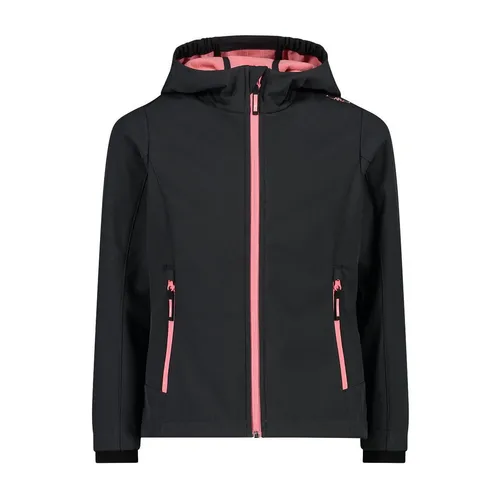 CMP KID G Jacket FIX Hood antracite-pesca (02UP) 128