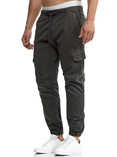 Indicode Herren Levy Cargohose - Bequeme Cargo Chino für Männer, XXL - Stylische Cargohose aus Baumwolle mit 6 praktischen Taschen. Ideal für Freizeit und Outdoor-Aktivitäten. Der lockere Schnitt sorgt für hohen Tragekomfort und vielseitige Einsatzmöglichkeiten.