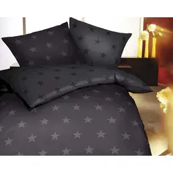 Kaeppel Feinbiber Bettwäsche »Stars« 327/549, 200x200 cm in grau von Kaeppel