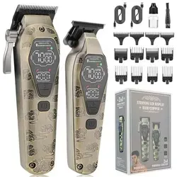 Professioneller Haarschneider mit Zubehör und präzisem Trimmer