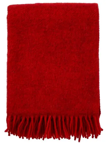 Klippan Yllefabrik Wolldecke Gotland 130x200 cm rot in rot von Klippan Yllefabrik