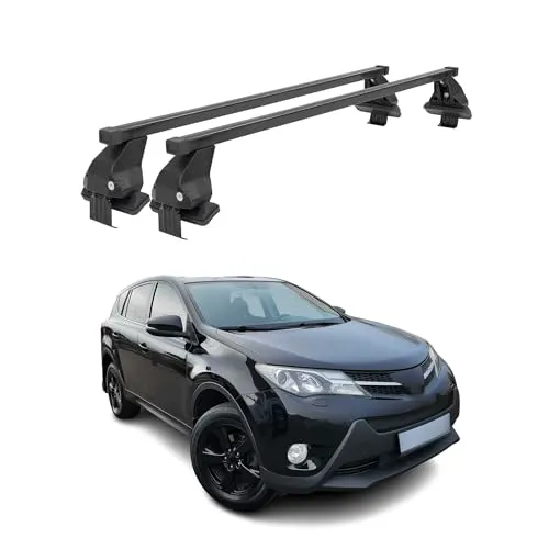 OMAC Dachträger Menabo Stahl Gepäckträger für Toyota RAV4 2013-2018 - Robuster Dachgepäckträger aus hochwertigem Stahl, wasserbeständig und abnehmbar. Ideal für Outdoor-Abenteuer und vielseitig einsetzbar.