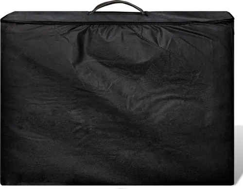 vidaXL Massageliege Massagetisch - Höhenverstellbar und Klappbar - Massageliege aus Holz, mobil und klappbar. Mit höhenverstellbarem Fußbereich und Transporttasche, ideal für mobile Massagen. Belastbar bis 150kg.