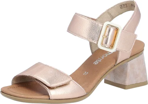 Remonte ELLE-Collection Sandalette mit Blockabsatz - Wanderschuhe in elegantem Design, ideal für besondere Anlässe mit gepolstertem Softfußbett und praktischem Klettverschluss für optimalen Tragekomfort.