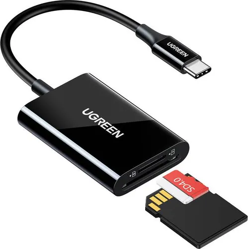 Ugreen Cm265 Usb-C 2W1 Kartenleser (Schwarz)