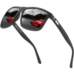Polarisierte Sonnenbrille Vintage Klassisch für Herren und Damen - Hochwertige polarisierte Sonnenbrille mit elegantem Vintage-Design. Blockiert Blendung und UV-Strahlung, ideal für Outdoor-Aktivitäten wie Autofahren und Reisen. Leichter und komfortabler TR90-Rahmen.