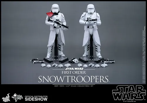 SIDESHOW HOT TOYS STAR WARS TFA FIRST ORDER SNOWTROOPER SET 1:6 FIGUREN MMS323