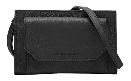 Liebeskind Berlin LORA SMALL PEBBLE Mini Bag - Umhängetasche in Schwarz, stilvolles Design mit praktischem Reißverschluss - ideal für jeden Anlass.