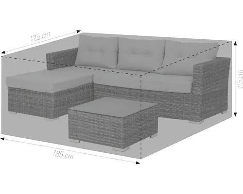 acamp Gartenmöbel-Schutzhülle Premium für Loungegruppen