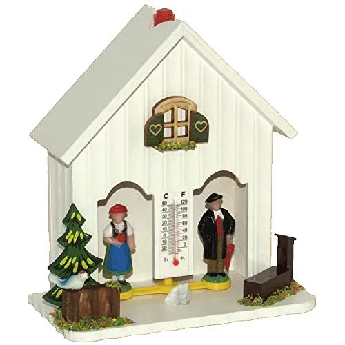 Trenkle Wetterhaus TU 893 weiss – Wetterstation in elegantem Design - Wetterstationen, hergestellt in Deutschland, bietet präzise Wettervorhersagen und ist ein stilvolles Accessoire für jeden Garten.