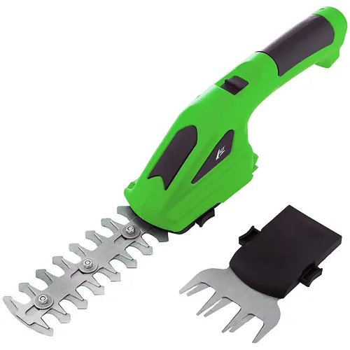 AGT Akku-Gartenschere mit 2 Aufsätzen, 1.500 mAh, 7,2 Volt, grün