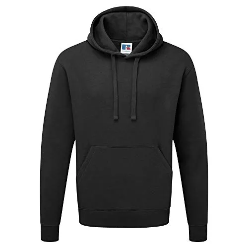 Russell Authentic Kapuzenpullover/Kapuzensweater/Hoodie (4XL) (Schwarz)