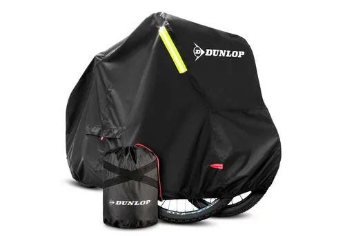 Dunlop Fahrradschutzhülle L - Premium Fahrradabdeckung - Fahrradkoffer & Fahrradtransporttaschen, schützt 2 Fahrräder vor Rost und Witterung, inklusive praktischem Transportbeutel.