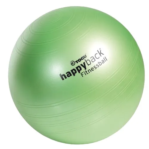 TOGU Happyback Fitnessball 45 cm - frühlingsgrün - Gymnastikball aus geschäumtem, geruchsneutralem Ruton für ein neues Trainingserlebnis. Belastbar bis 500 kg, inklusive Übungsanleitung und in verschiedenen Größen erhältlich.