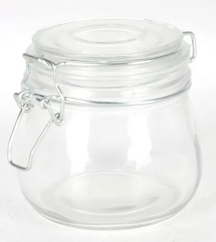 BURI Einmachglas Drahtbügelglas 0,5 Liter Einmachglas Einweckglas Vorratsglas Marmelade, Glas