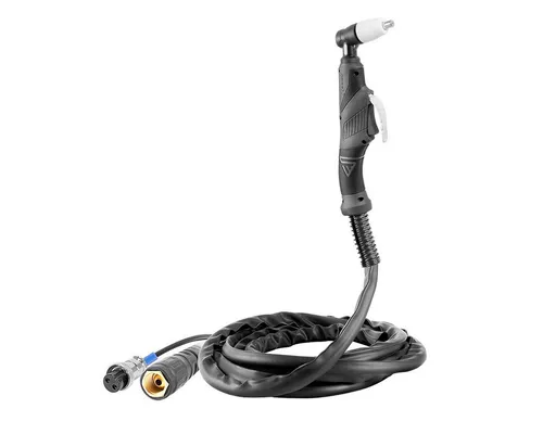 STAHLWERK Plasmaschneidbrenner PT-31 mit 5 m Schlauchpaket - Schweißzubehör mit ergonomischem Design für ermüdungsfreies Schneiden, ideal für präzise Arbeiten bis 10 mm Schnittstärke bei 40 A.