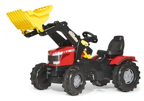 Rolly Toys rollyFarmtrac MF 7726 Tretfahrzeug - Tretfahrzeug für Kinder ab 3 Jahren, mit Flüsterlaufreifen und verstellbarem Sitz für optimalen Fahrspaß und Komfort.
