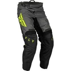 Fly Racing F-16 Textilhose - Schwarz/Grau/Neon-Gelb - 28 - Leichte und strapazierfähige Motorradhose mit Mesh-Komfort-Futter für optimale Belüftung. Flexibles Design mit ergonomisch vorgeformten Knien für besten Tragekomfort und Schutz.