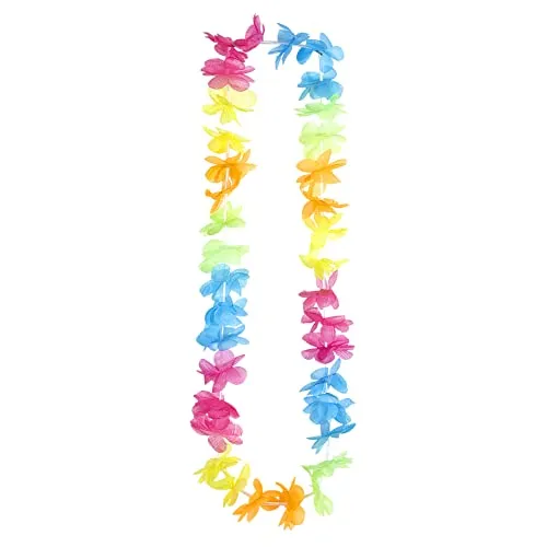 W WIDMANN MILANO Party Fashion 2734H - Hawaiikette, Multicolor, Halskette, Schmuck, Kostümzubehör, Beachparty, Mottoparty, Karneval