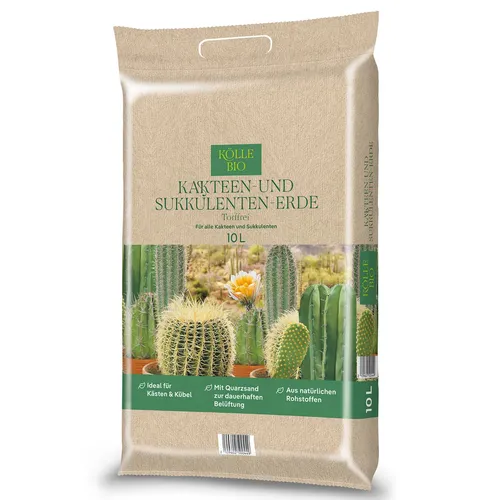 Kölle Bio Kakteen & Sukkulentenerde, torffrei, 10 Liter