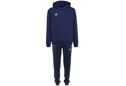 adidas Performance Trainingsanzug Entrada 22 für Kinder - Bequemer Sweatanzug für Kinder bestehend aus Kapuzenpullover und Hose. Ideal für Breitenfußball, aus weichem Fleece und unterstützt die Better Cotton Initiative.