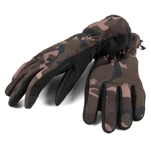 Fox Camo Gloves Size M - Unisex Erwachsene Handschuhe in mehrfarbigem Camouflage-Design, ideal für Outdoor-Aktivitäten und perfekten Grip.