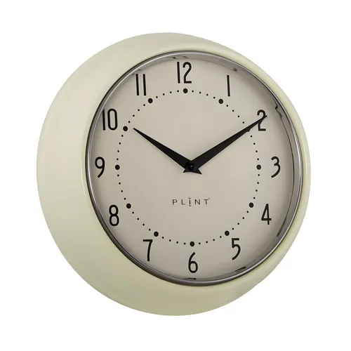 Nostalgische Metall Wanduhr Cream 23 cm – Vintage Küchenuhr im Retro-Look - Stilvolle Wanduhr für jeden Raum: Geräuschlos, mit 12-Stunden-Anzeige und arabischen Ziffern. Perfekt für Küche, Wohnzimmer und mehr – ein echter Designklassiker im Vintage-Style.