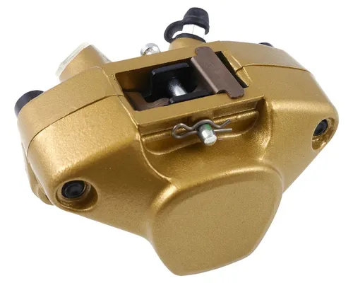 Bremszange hinten Gilera Runner 50 Piaggio NRG 50 Bremssattel gold mit Beläge