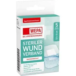 WEPA Wundverband wasserdicht 7,2x5 cm steril 5 St