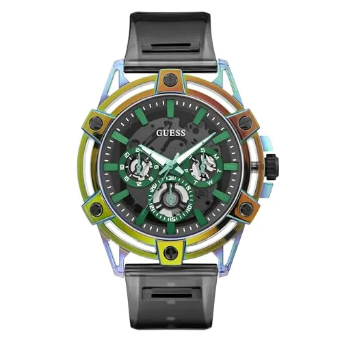 Guess GW0806G5 Herrenuhr Tucker 50mm - Chronograph mit 24-Stunden-Anzeige und modernem Design, wasserdicht bis 1 ATM – ideal für stilbewusste Herren.