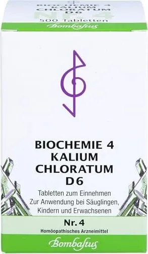 BIOCHEMIE 4 Kalium chloratum D 6 Tabletten 500 St