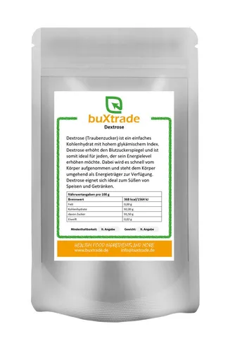 buXtrade Dextrose Pulver