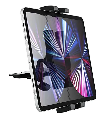 Oilcan CD Player Tablet Autohalterung Vorne, KFZ CD Schlitz Tablet Halter mit Verstellbar Klemme [Stabil Robust] für iPad mini Air Pro, iPhone, Samsung Tab, Lenovo, Fire 4-12.9