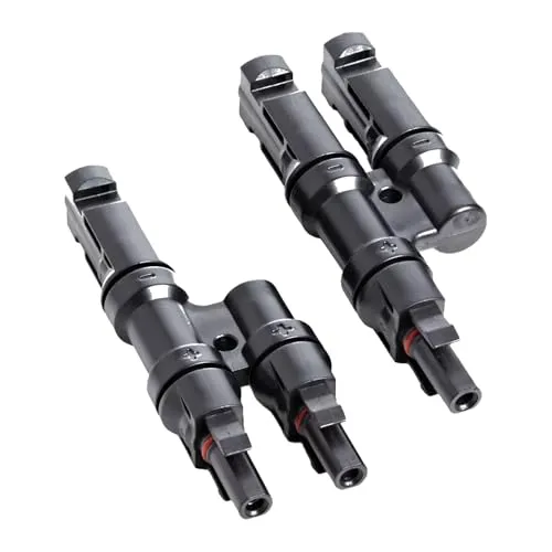 Kleines Kraftwerk MC4 Y Stecker – 2 Stück, Solar Verteiler zur Parallelschaltung von Solarmodulen – Easy-Klick Verschluss, Solarstecker für Solarkabel & Balkonkraftwerk