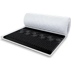 FDM Topper NERO DOUBLE 90x200 cm in schwarz von FDM