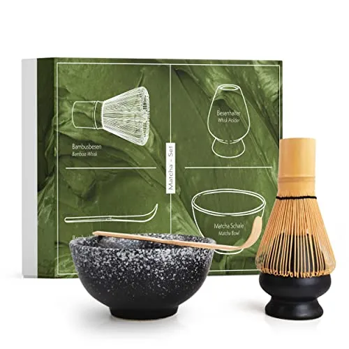 Matcha Set aus Besen, Schale, Löffel und Besenhalter von MAVANTO