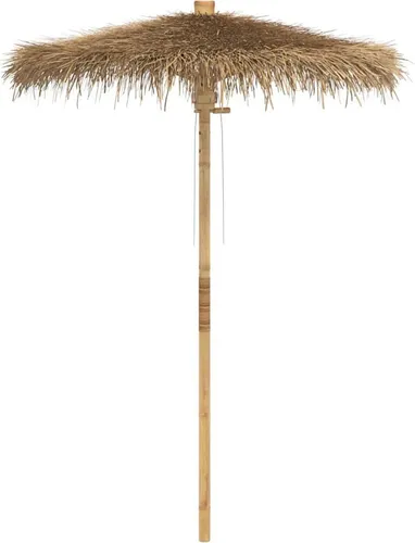 vidaXL Tiki-Schirm mit Bananenblatt-Dach 150 cm in beige von vidaXL