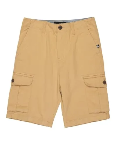 QUIKSILVER Crucial Battle 18 Bermudas - Hochwertige Kinderhosen aus 100% Baumwolle, mit gerader Passform und praktischen Cargotaschen, ideal für aktive Jungs im Alter von 8 bis 16 Jahren.