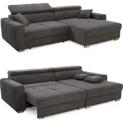 Ecksofa mit elektrischer Sitztiefenverstellung 277x187 cm - Sofas & Couches – Genießen Sie individuellen Sitzkomfort dank elektromotorischer Sitztiefenverstellung und integrierter USB-A und USB-C Ladefunktion.