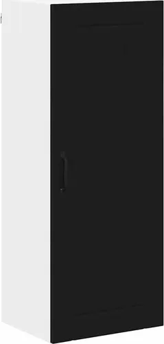 vidaXL Küchenschrank mit Regal Schwarz 40 x 31 x 100 cm - Küchenunterschrank aus hochwertigem Holzwerkstoff, langlebig und pflegeleicht – ideal für einen modernen Look und optimalen Stauraum in deiner Küche.