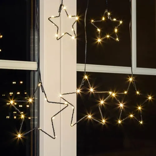 bonsport LED Sternenvorhang Weihnachten