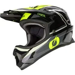 ONeal Sonus Split S23 Fahrradhelm - Schwarz/Grau/Neon-Gelb - L - Fahrradhelm mit ABS-Außenschale, optimierter Luftzirkulation und Fidlock® Magnetverschluss für maximale Sicherheit und Komfort beim Radfahren.