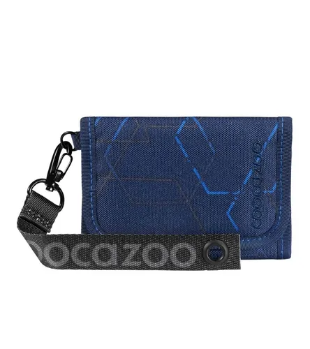 coocazoo Geldbörse Blue Motion - Blaues Portemonnaie mit Sichtfenstern, umweltfreundlich und ideal für Schüler ab der 3. Klasse