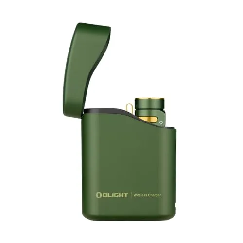 Olight Baton 4 Kit - Aufladbare Taschenlampe mit Ladecase - Taschenlampen mit 5000mAh Akku für bis zu 190 Tage Laufzeit, inklusive Ladecase und Powerbank-Funktion für mobile Geräte.