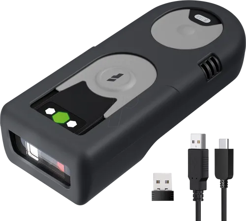 Inateck Barcode Scanner BCST-43, Bluetooth 1D mit 2,4Ghz USB Adapter - Barcode-Scanner für vielseitige Nutzung: Liest 1D Barcodes von Bildschirmen, unterstützt Bluetooth 5.0 und bietet exklusive Schnelltasten für einfache Bedienung.