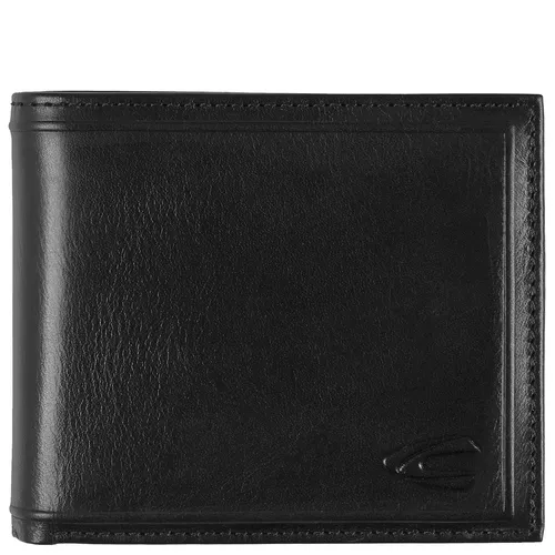 Camel active Querbörse Herren Wood Jeans Wallet black 011801 - Herren-Geldbörse mit RFID-Schutz, 2 Scheinfächern, 6 Kartenfächern und einem Sichtfach – ideal für Sicherheit und Ordnung.