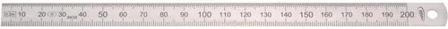 Stahlmaßstab, 1/1 mm-Teilung Oberkante, biegsam, Helios-Preisser Länge: 150 mm