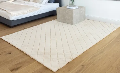 Padiro Teppich Imala 125 - Flauschiger Hochflor-Teppich - Hochflor-Teppich mit besonders weicher Haptik und geprägtem Muster, ideal für ein gemütliches und elegantes Wohnambiente.